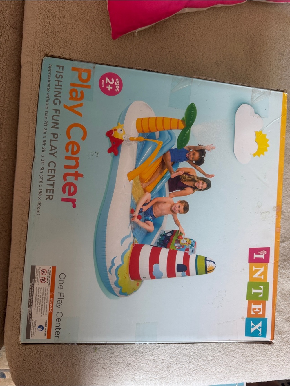 Intex Play Center Inflatable Kids Water Play Center - Blue & White